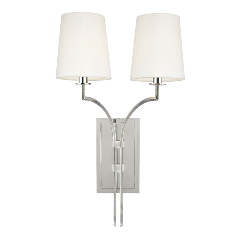 Glenford Wall Sconce with Polished Nickel Finish