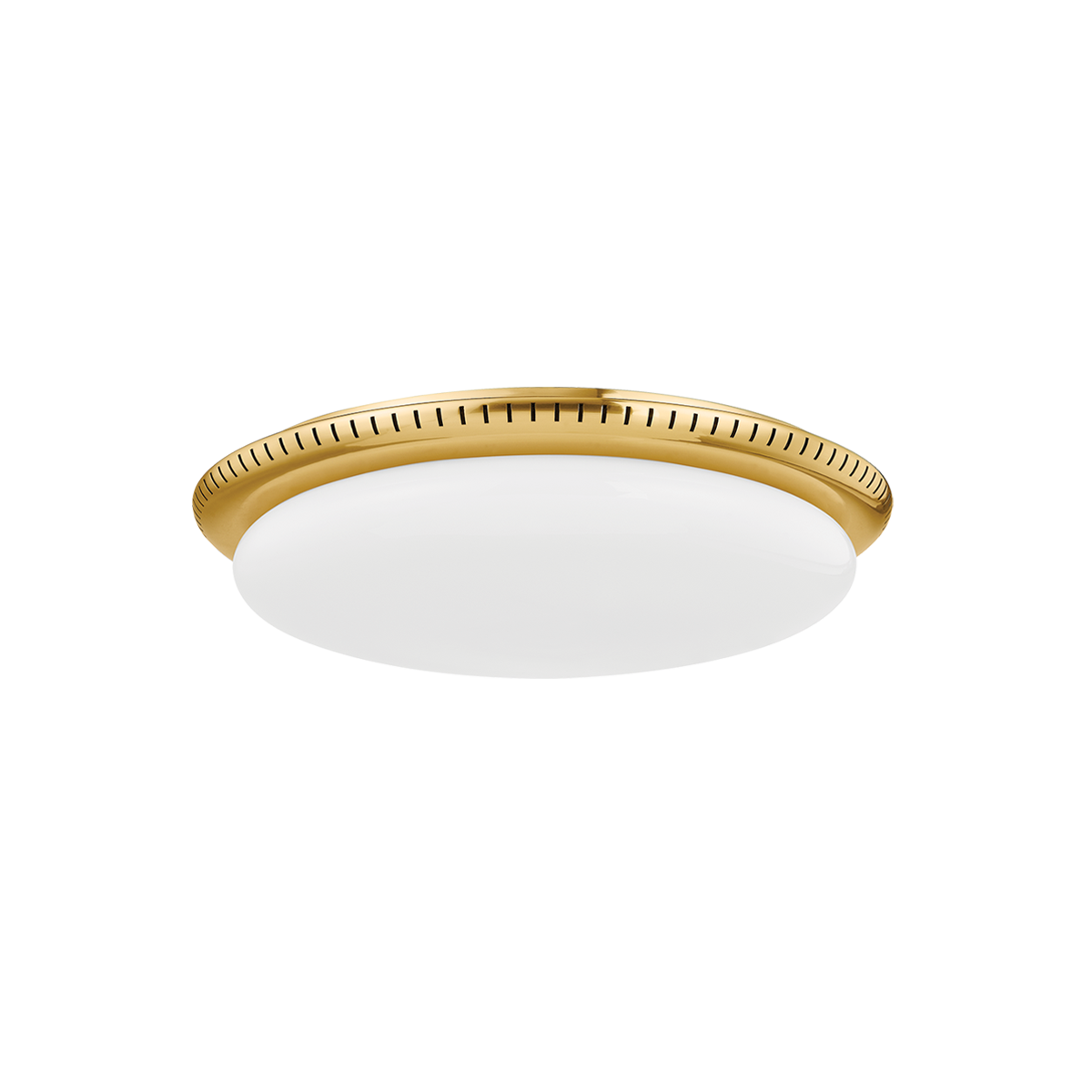 NORTH CASTLE FLUSH MOUNT with AGED BRASS Finish