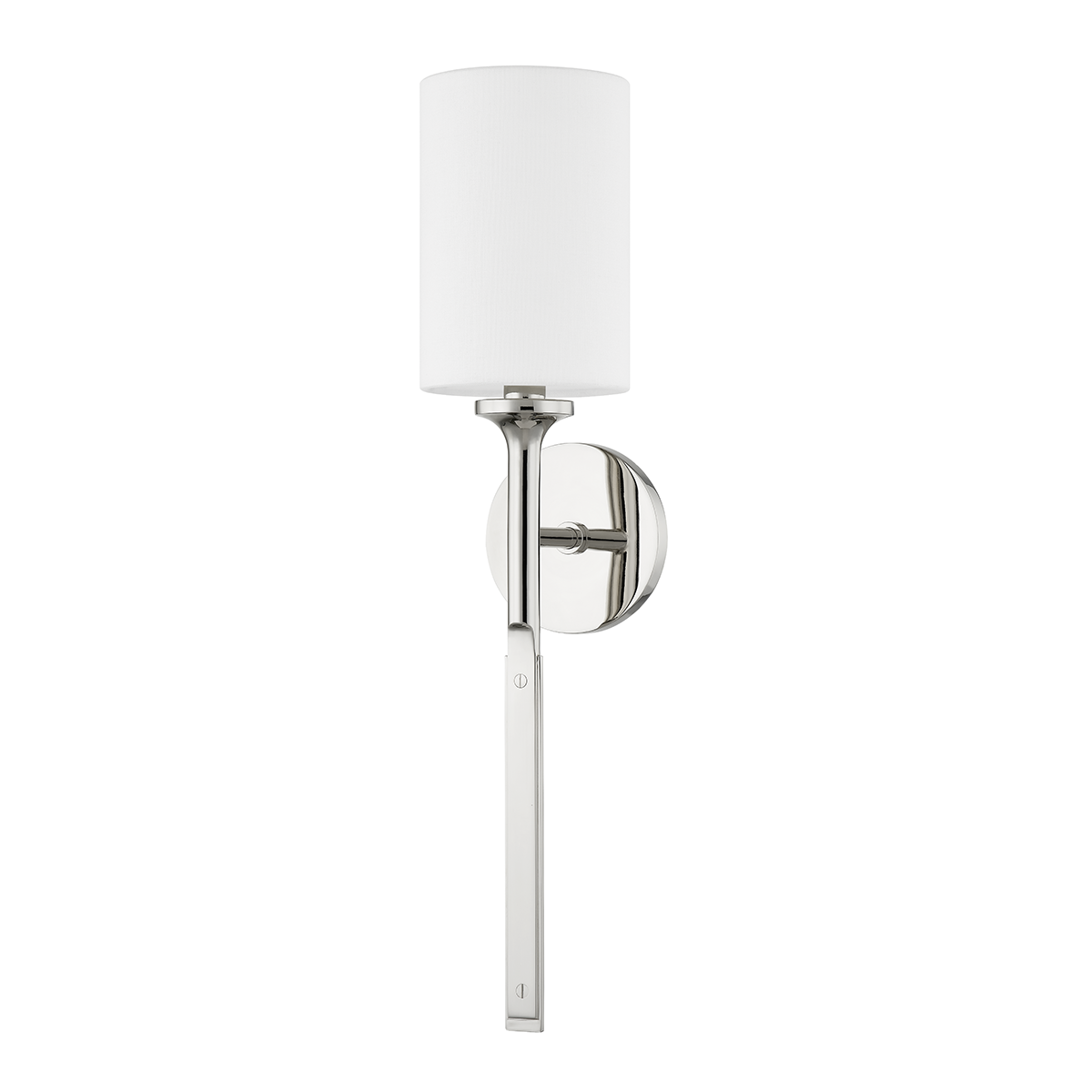 BREWSTER Wall Sconce with Polished Nickel Finish