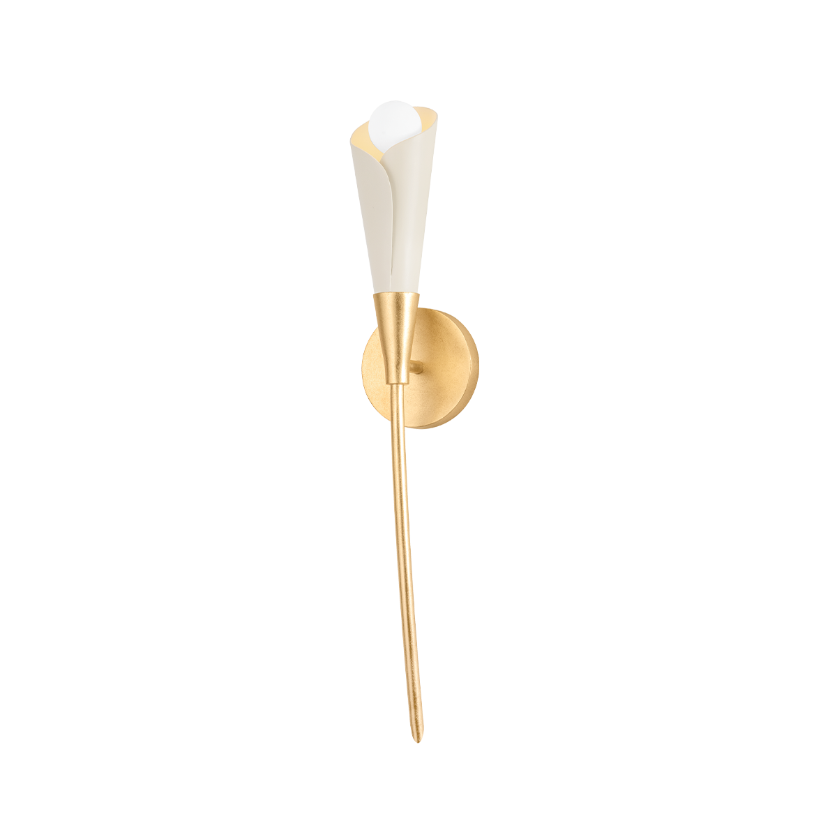 MONTROSE Wall Sconce with VINTAGE GOLD LEAF/SOFT SAND Finish