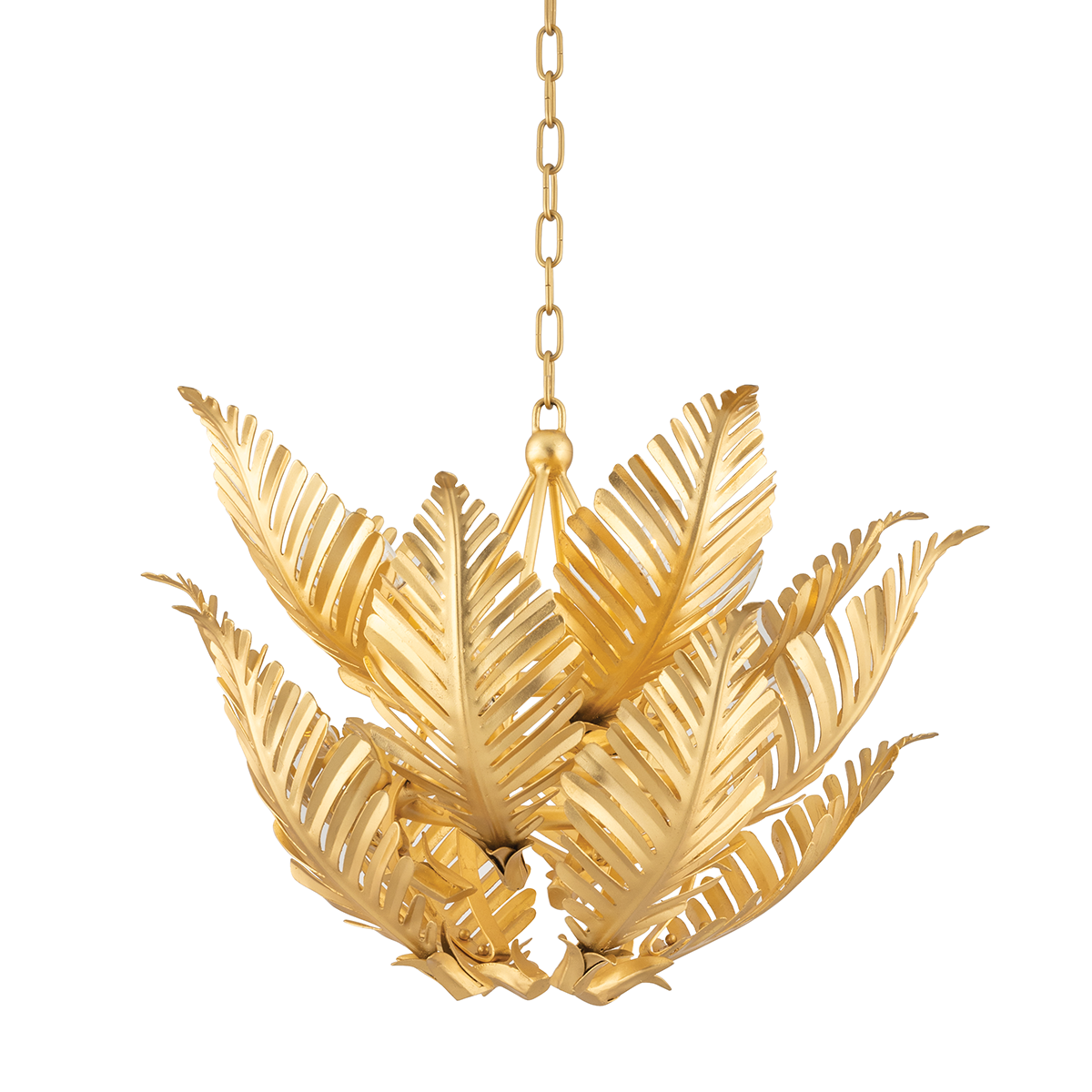Tropicale Pendant In Gold Leaf Finish