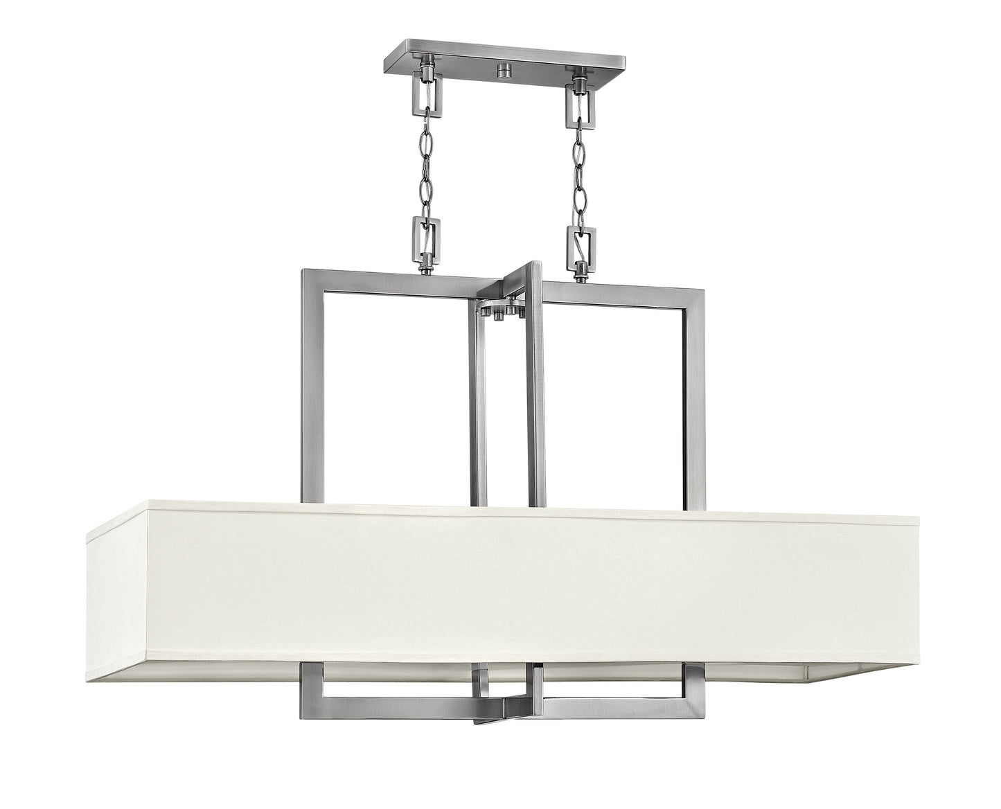 Hampton Medium Four Light Linear In Brushed Nickel Finish