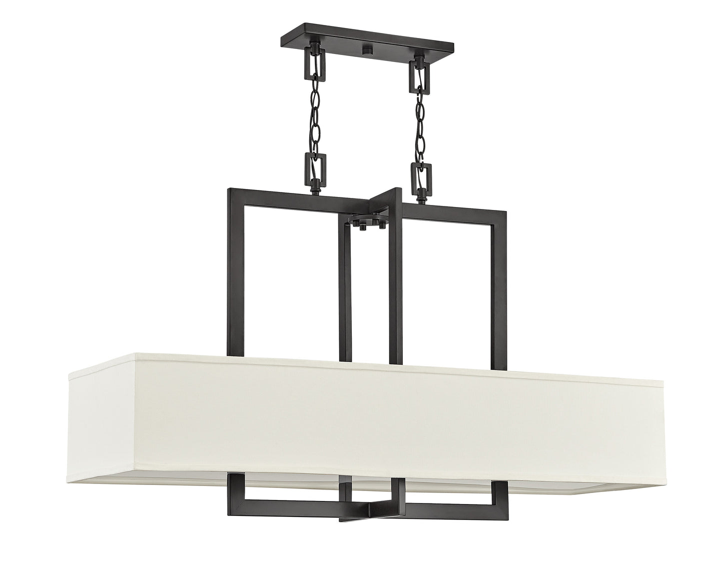 Hampton Medium Four Light Linear In Dark Bronze Finish