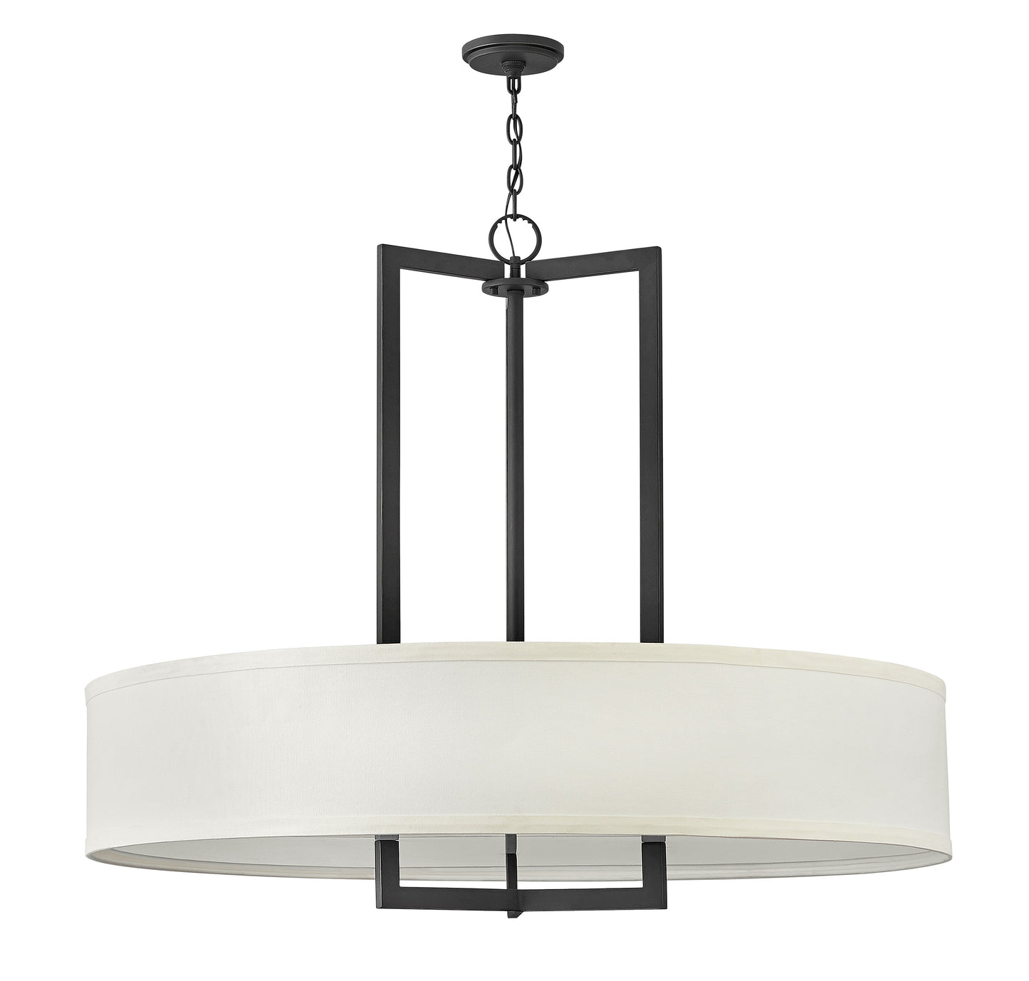 Hampton Large Drum Chandelier In Dark Bronze Finish