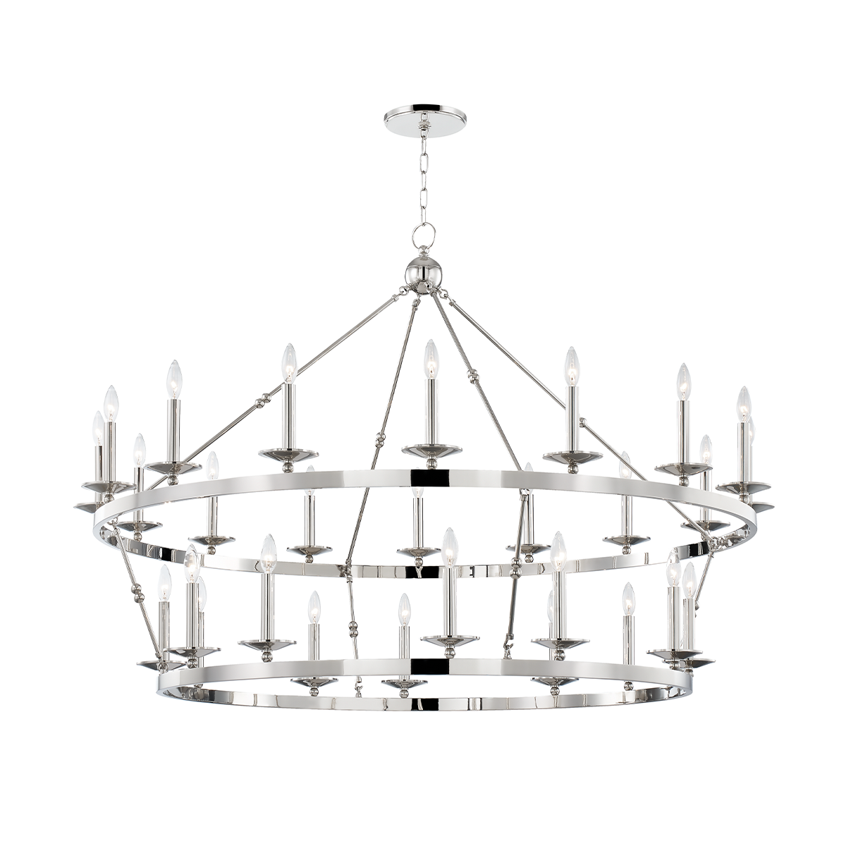 Allendale Chandelier with Polished Nickel Finish