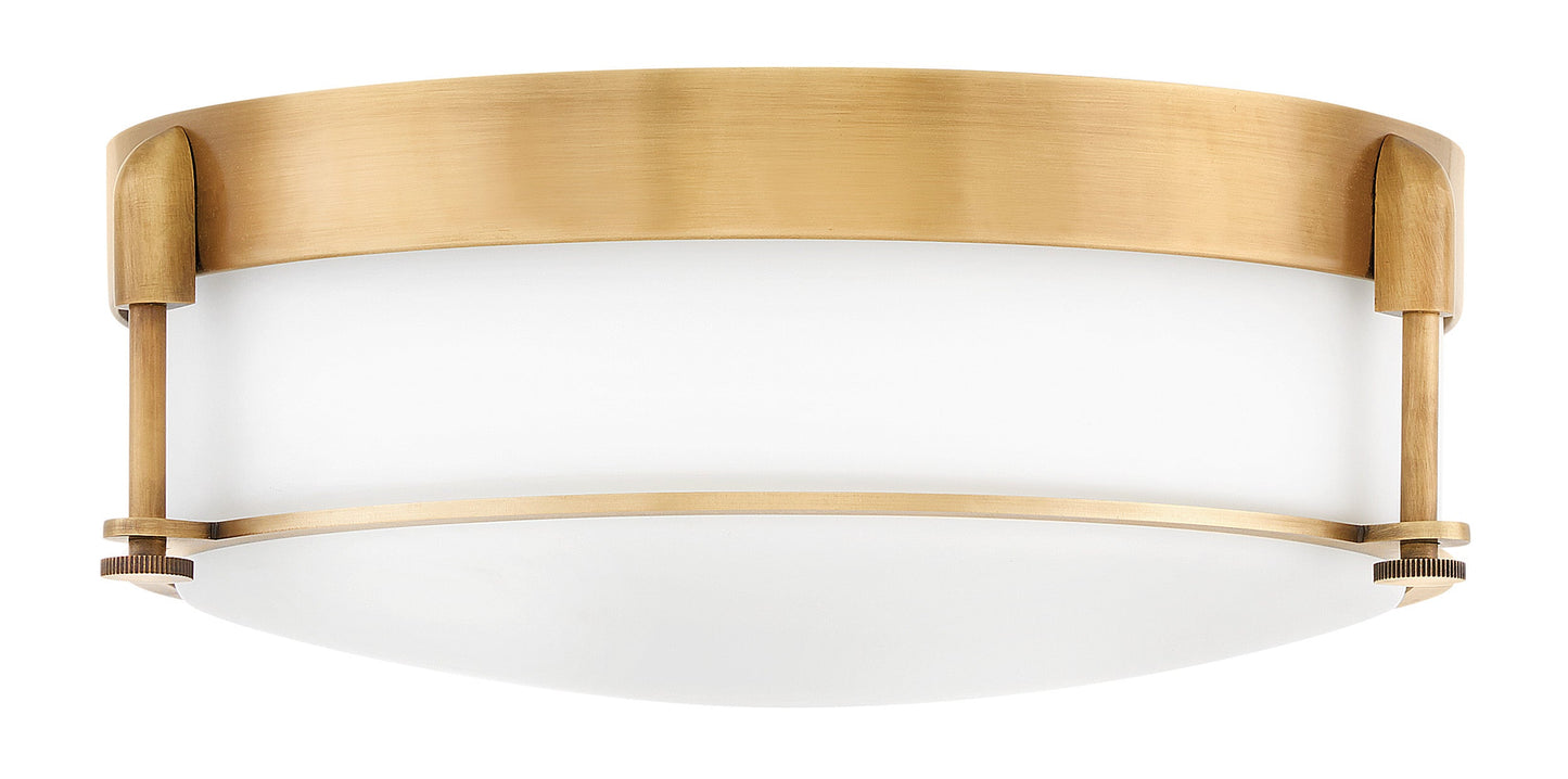 Colbin Medium Flush Mount In Light Brass Finish