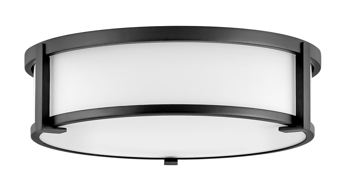 Lowell Medium Flush Mount In Black Finish