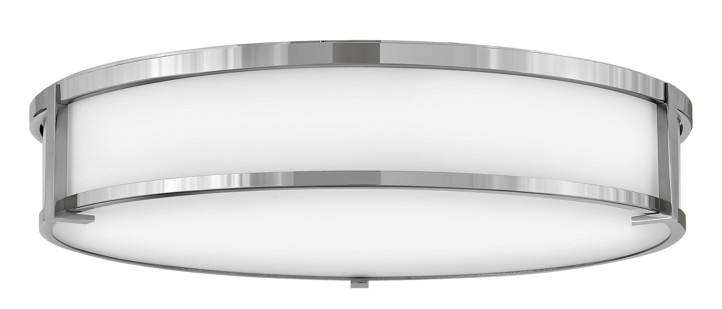 Lowell Large Flush Mount In Chrome Finish