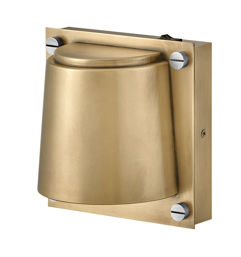 Scout Small Single Light Sconce In Light Brass Finish