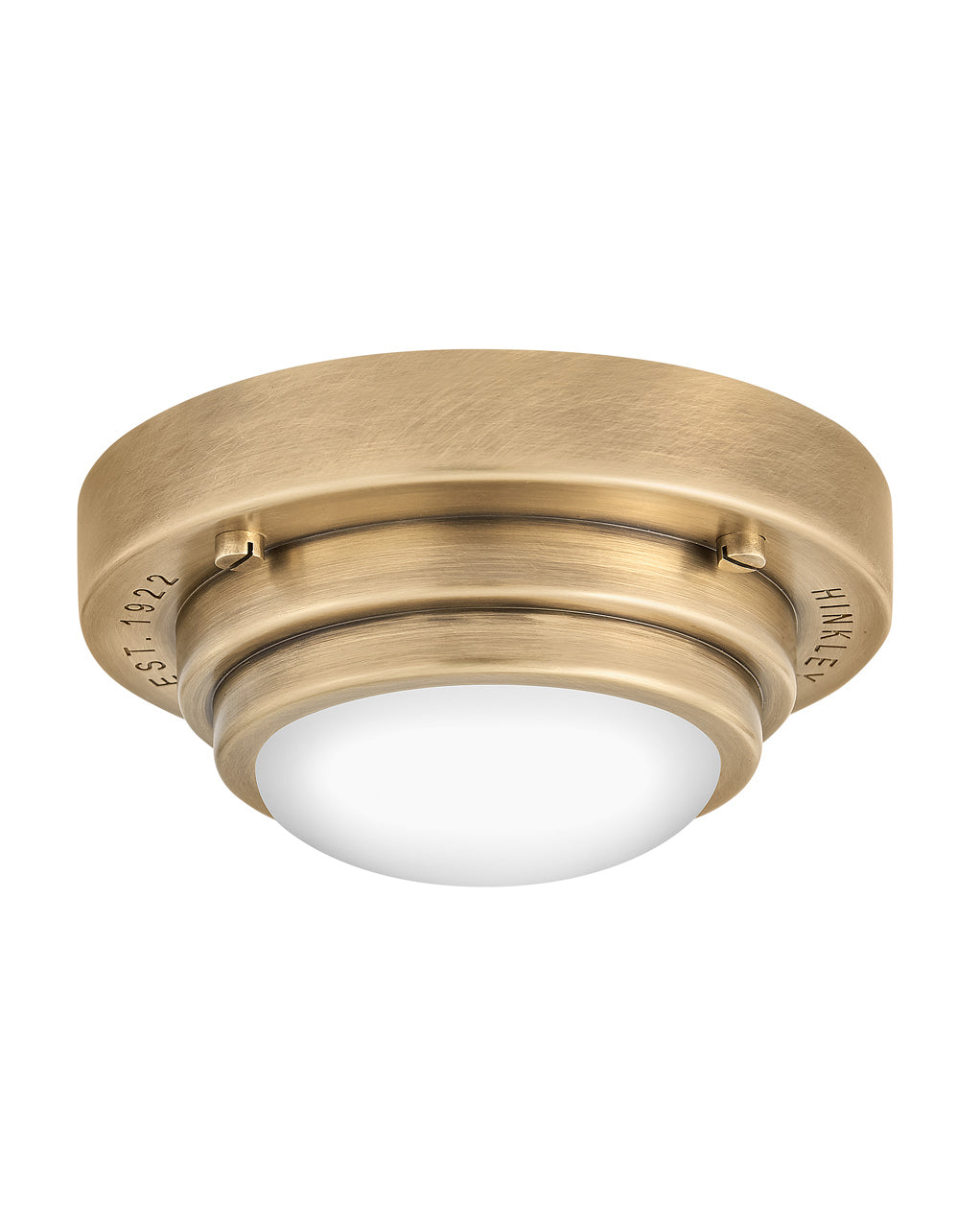 Porte Extra Small Flush Mount or Sconce In Light Brass Finish