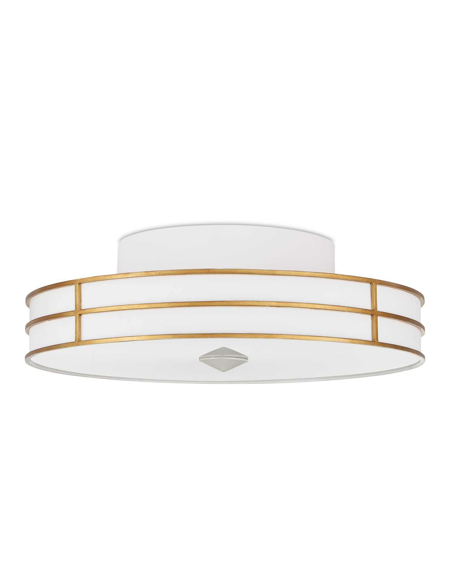 Fielding White Flush Mount