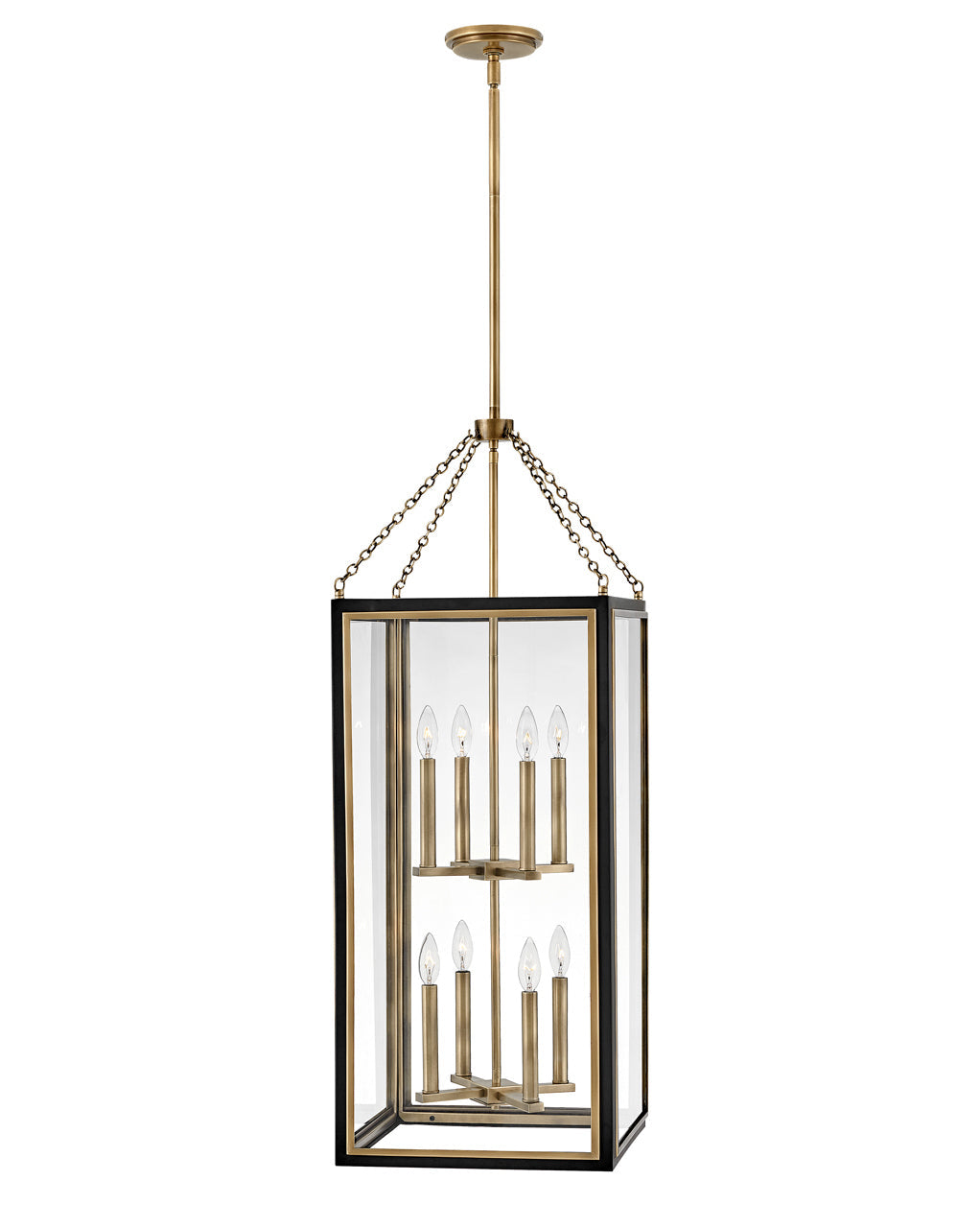 Shaw Medium Multi Tier Pendant In Black Finish