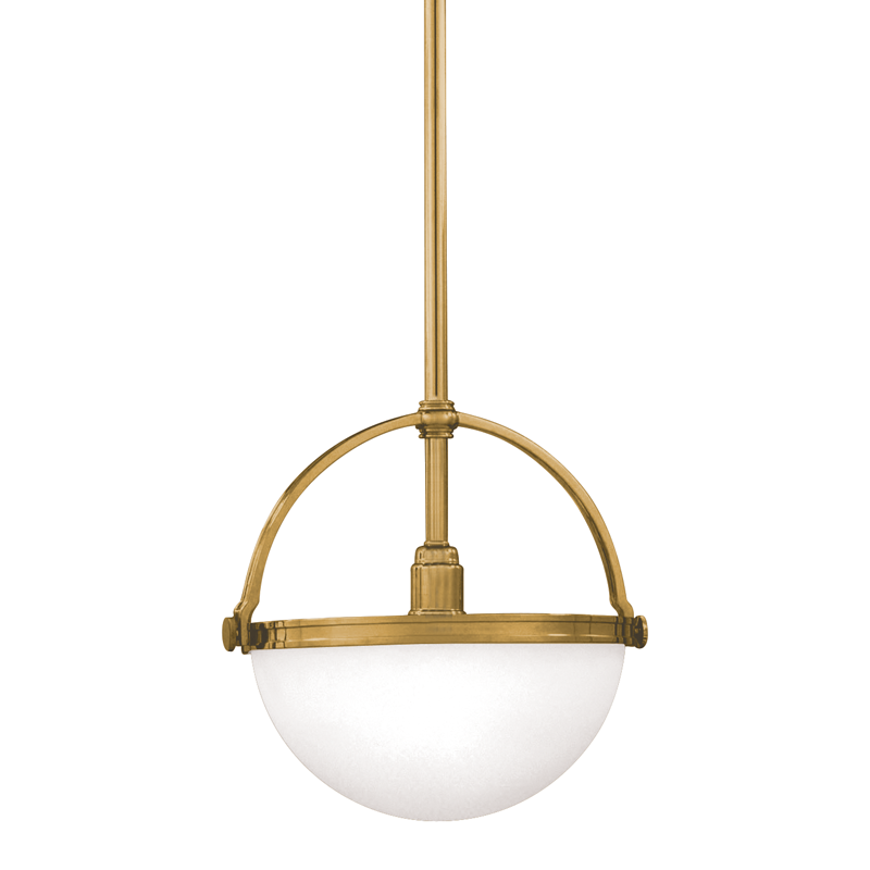 Stratford Pendant with Aged Brass Finish
