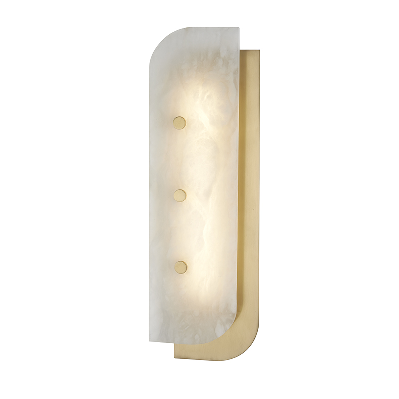 Yin & Yang Wall Sconce with Aged Brass Finish