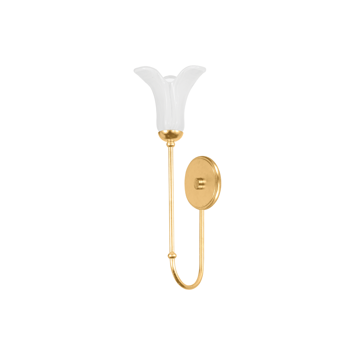 MONTCLAIR Wall Sconce with Vintage Gold Leaf Finish