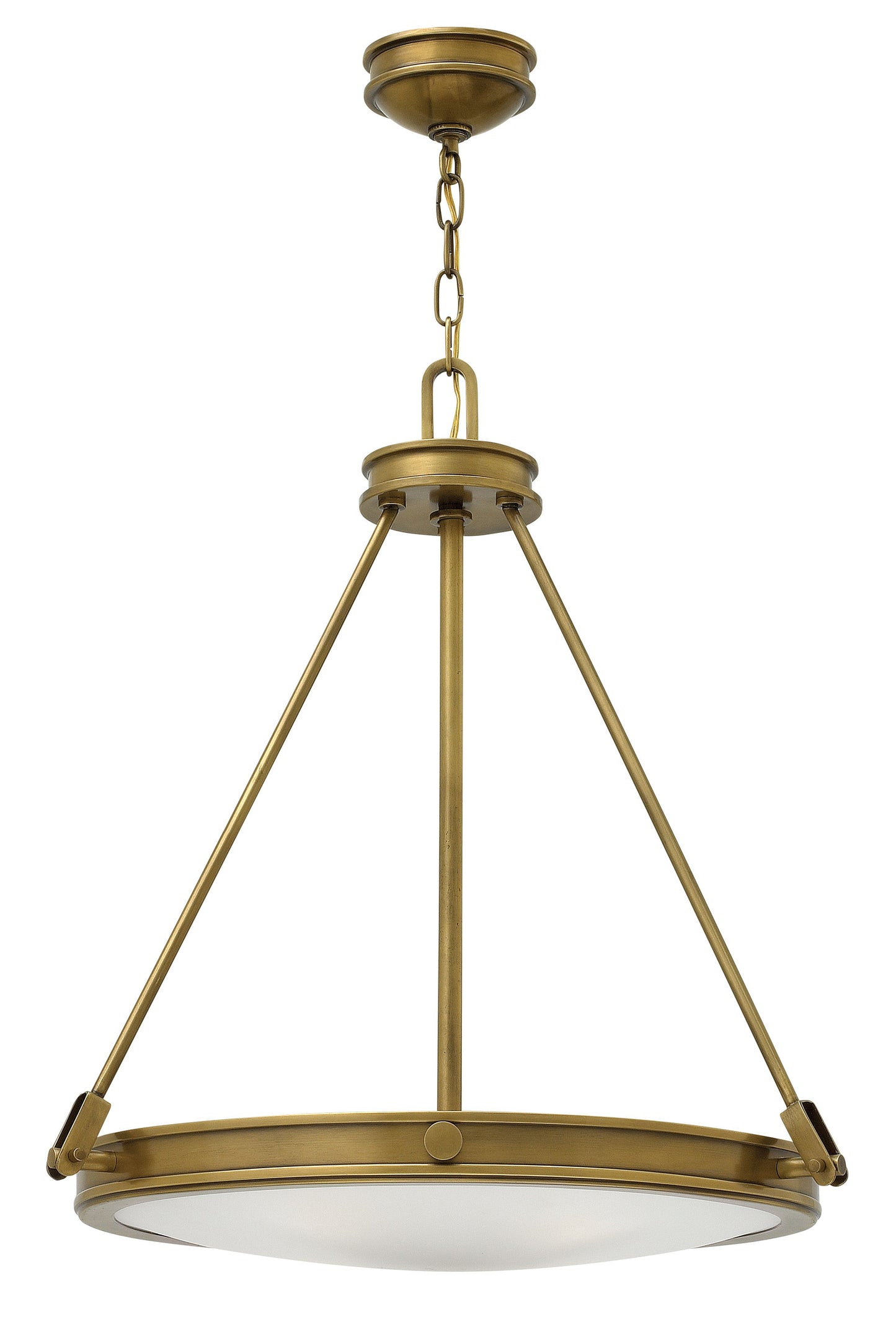 Collier Small Pendant In Light Brass Finish