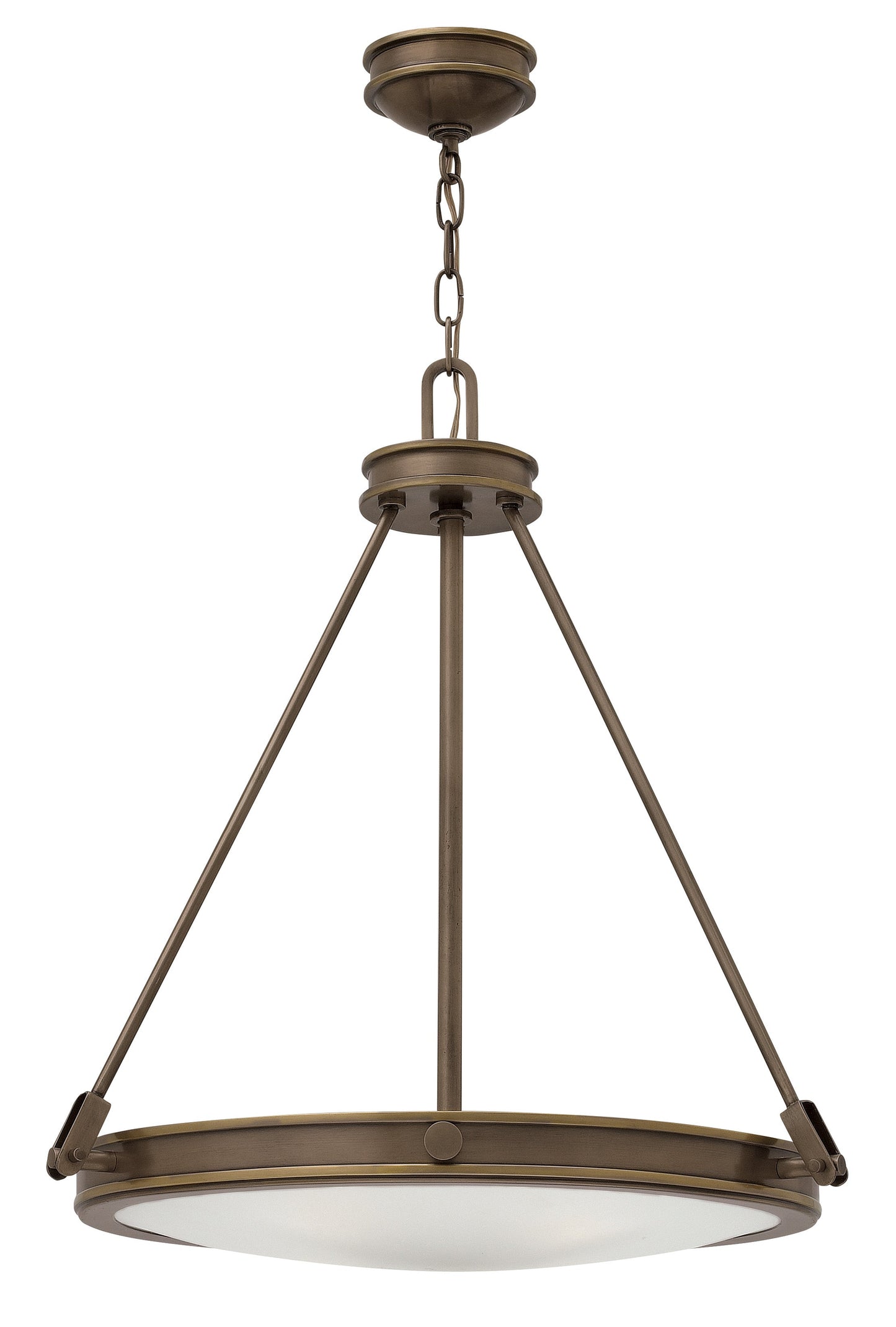 Collier Small Pendant In Light Bronze Finish