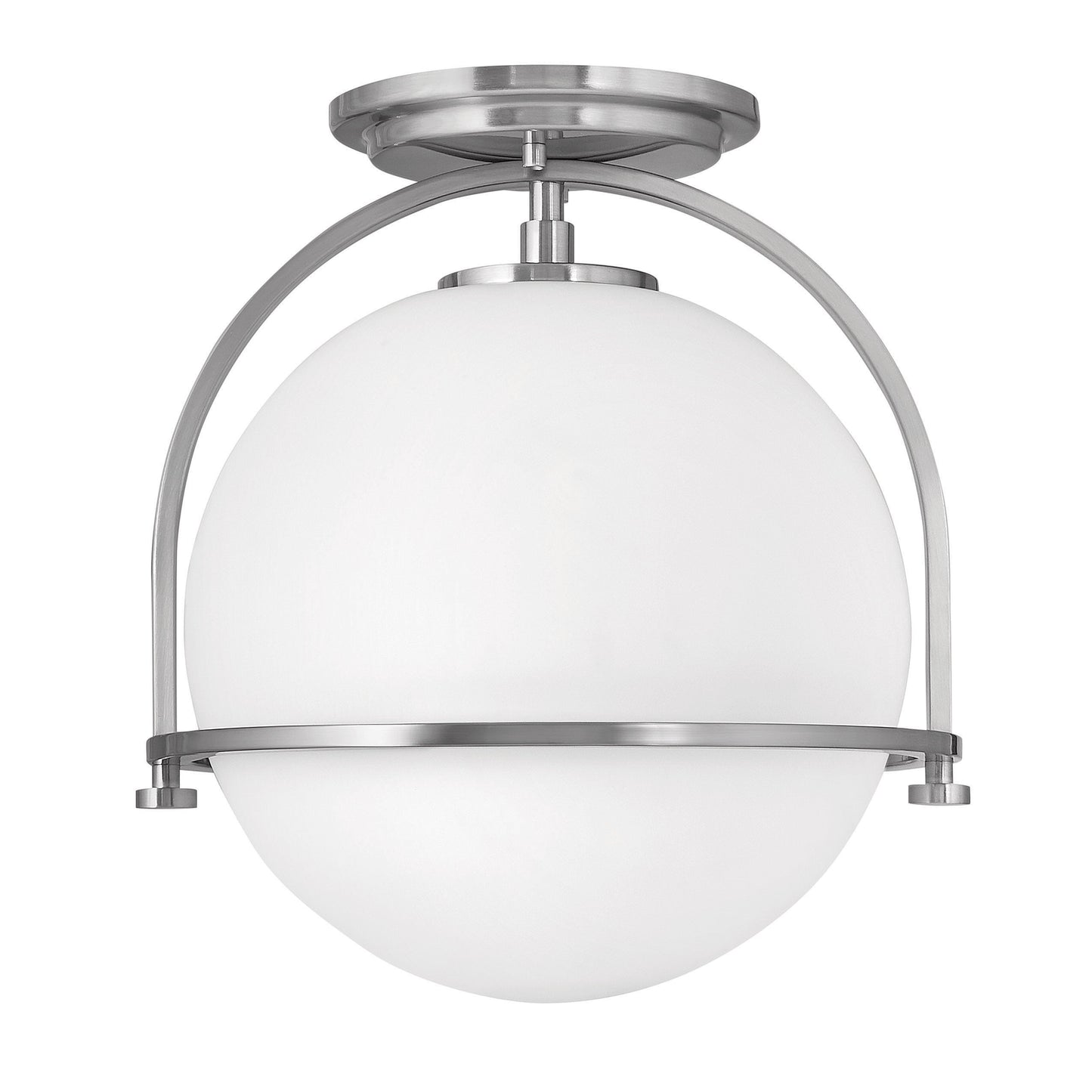 Somerset Small Semi-flush Mount In Brushed Nickel Finish