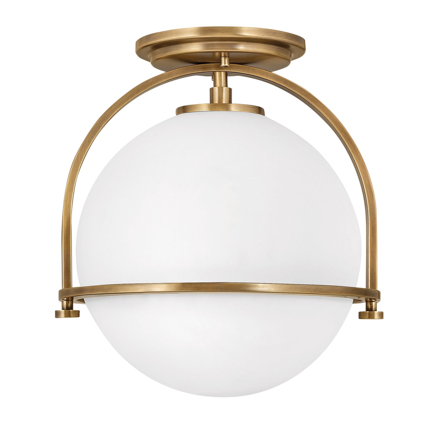 Somerset Small Semi-flush Mount In Light Brass Finish
