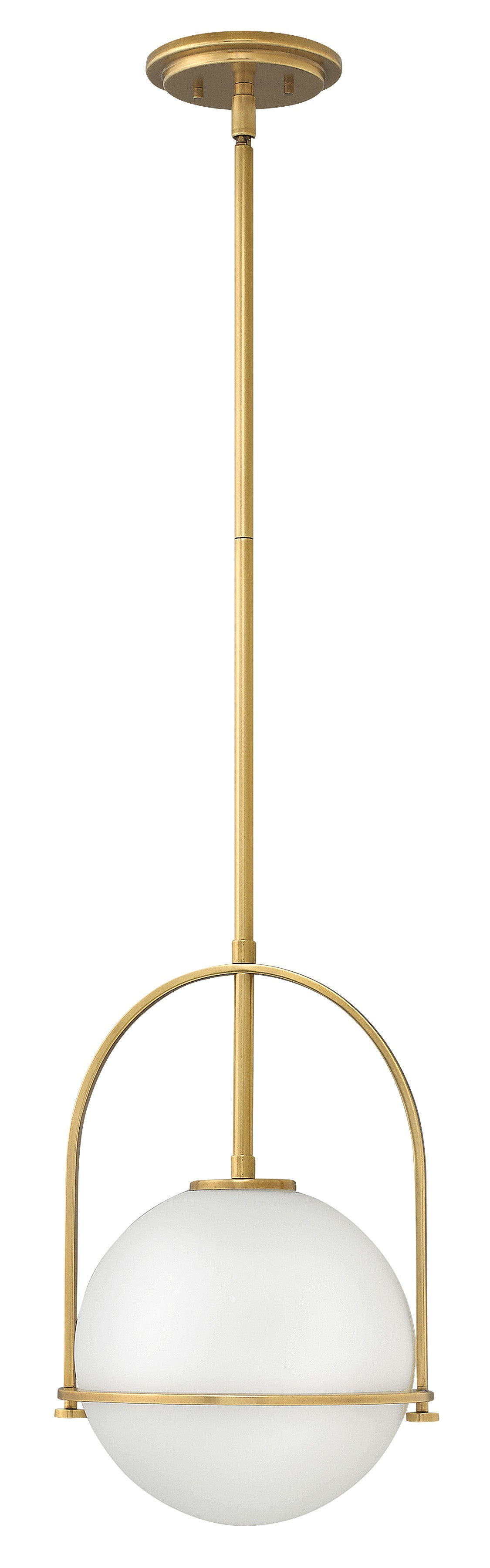 Somerset Small Pendant In Light Brass Finish
