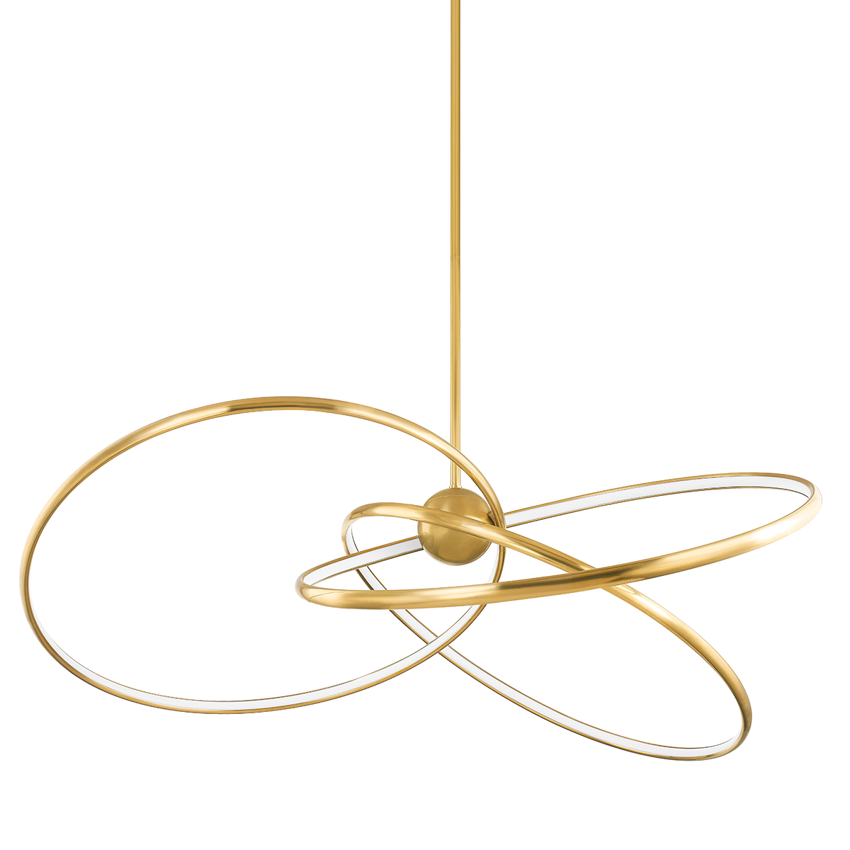 ALULA Chandelier In Vintage Brass Finish