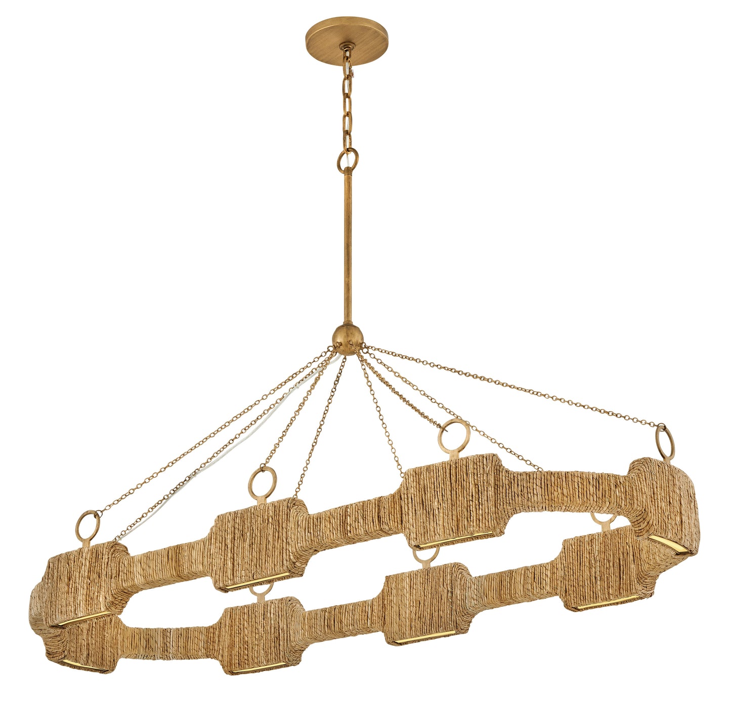 Raffi Large LED Linear In Gold Finish