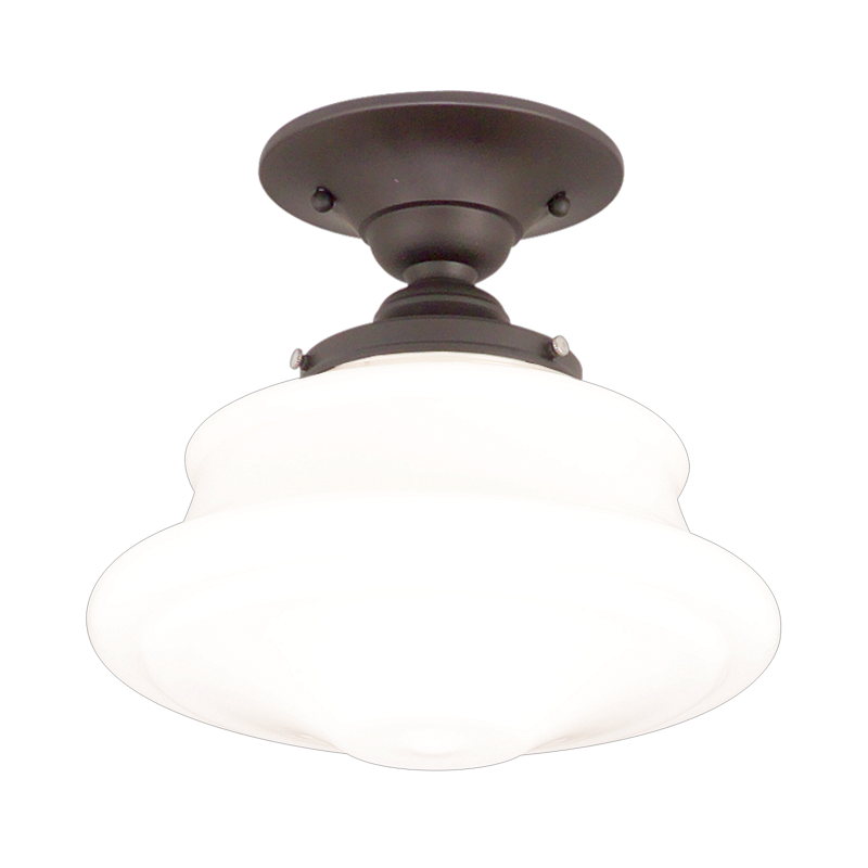 Petersburg Semi Flush with Old Bronze Finish
