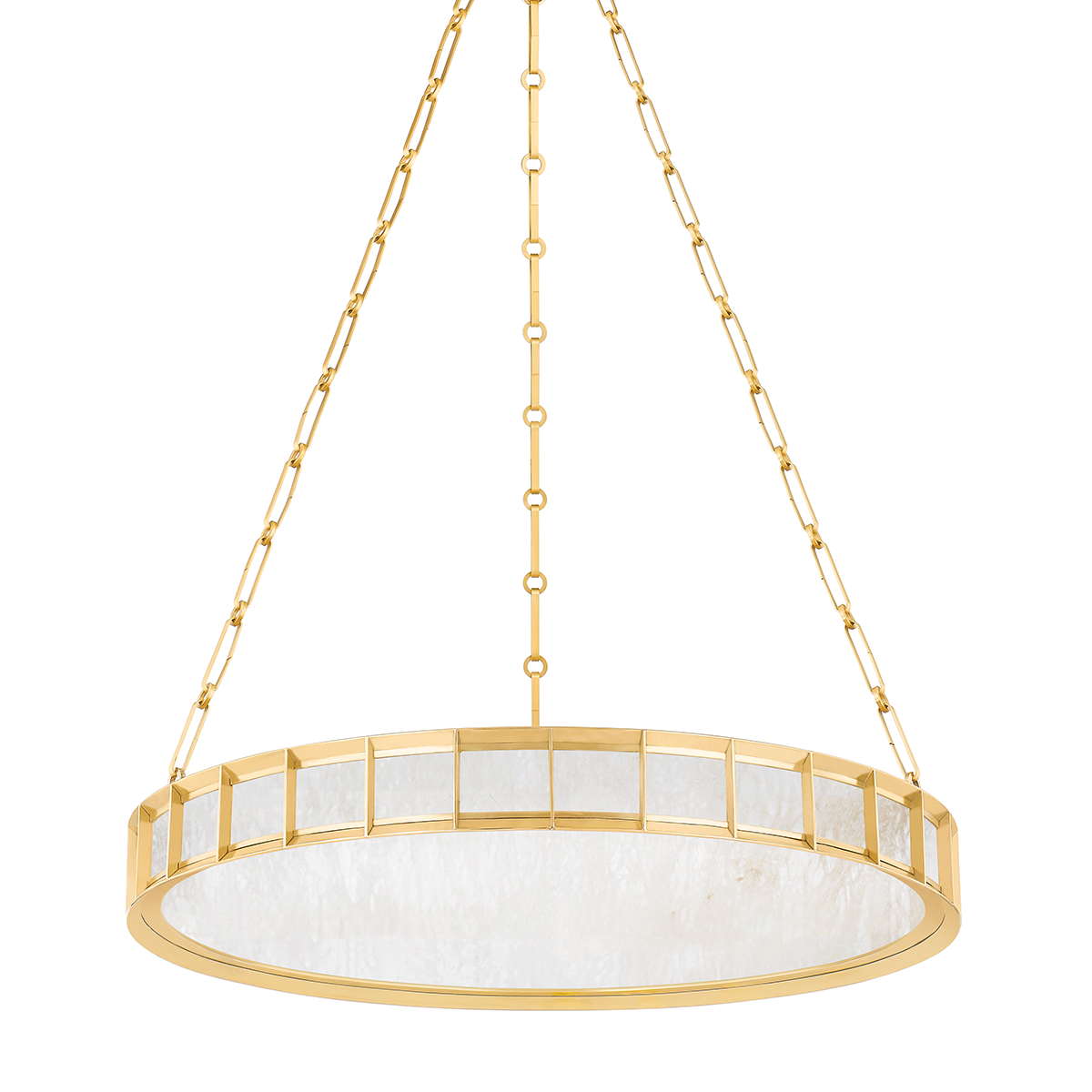 LEDA Chandelier In Vintage Brass Finish