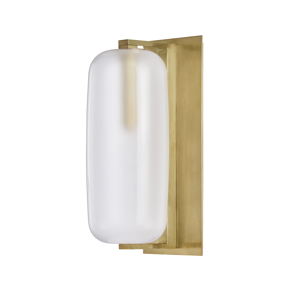 Pebble Wall Sconce with Aged Brass Finish