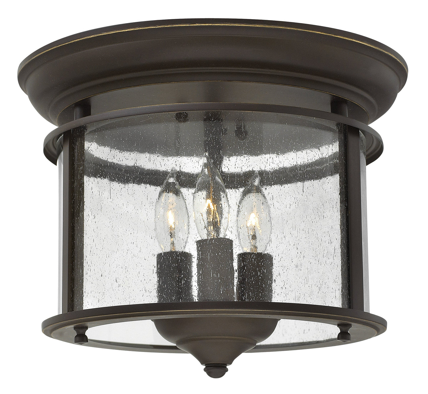 Gentry Extra Small Flush Mount In Dark Brass Finish