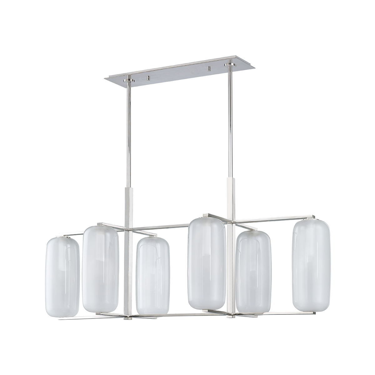 Pebble Linear with Polished Nickel Finish