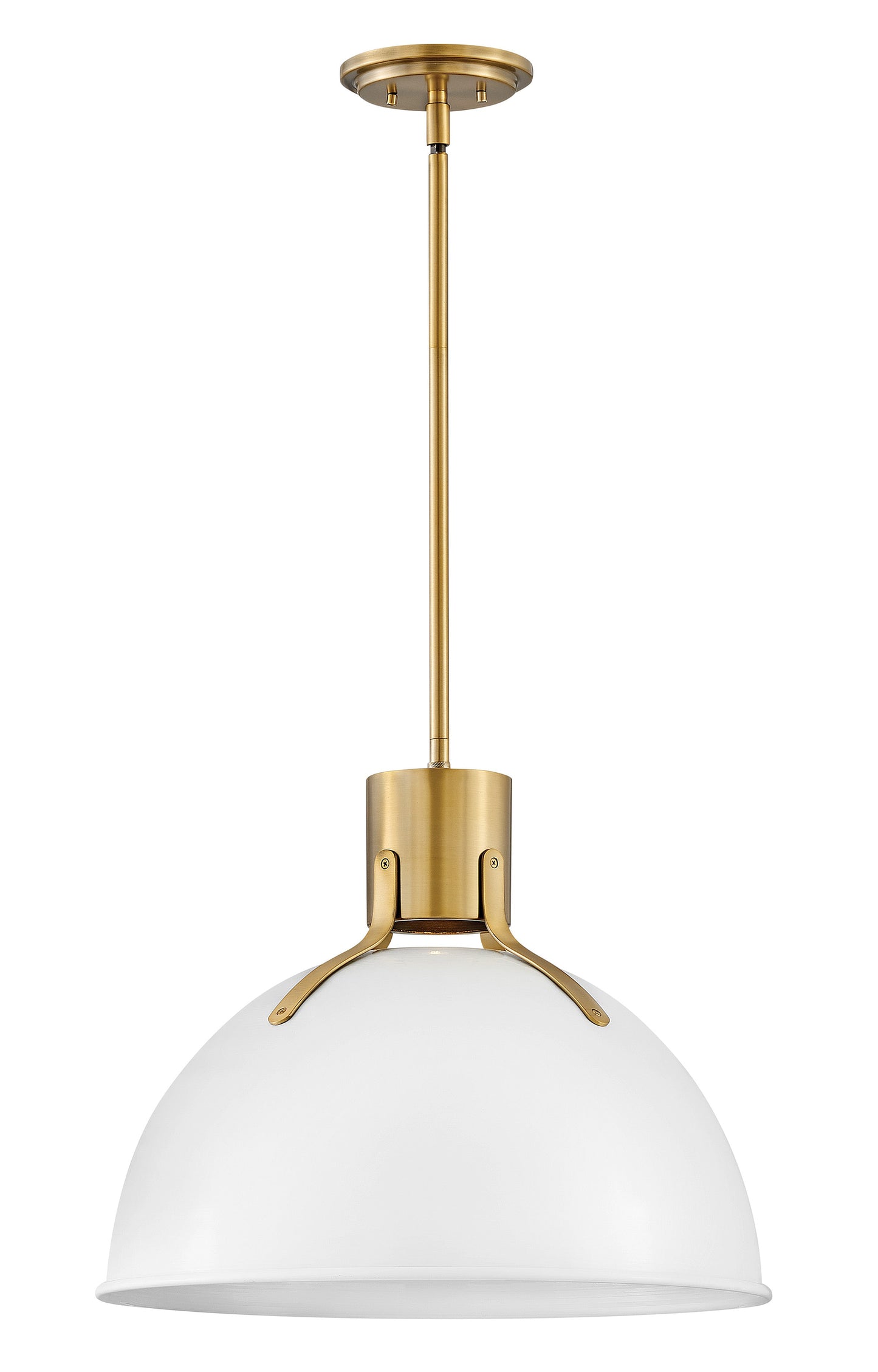 Argo Large Pendant In White Finish