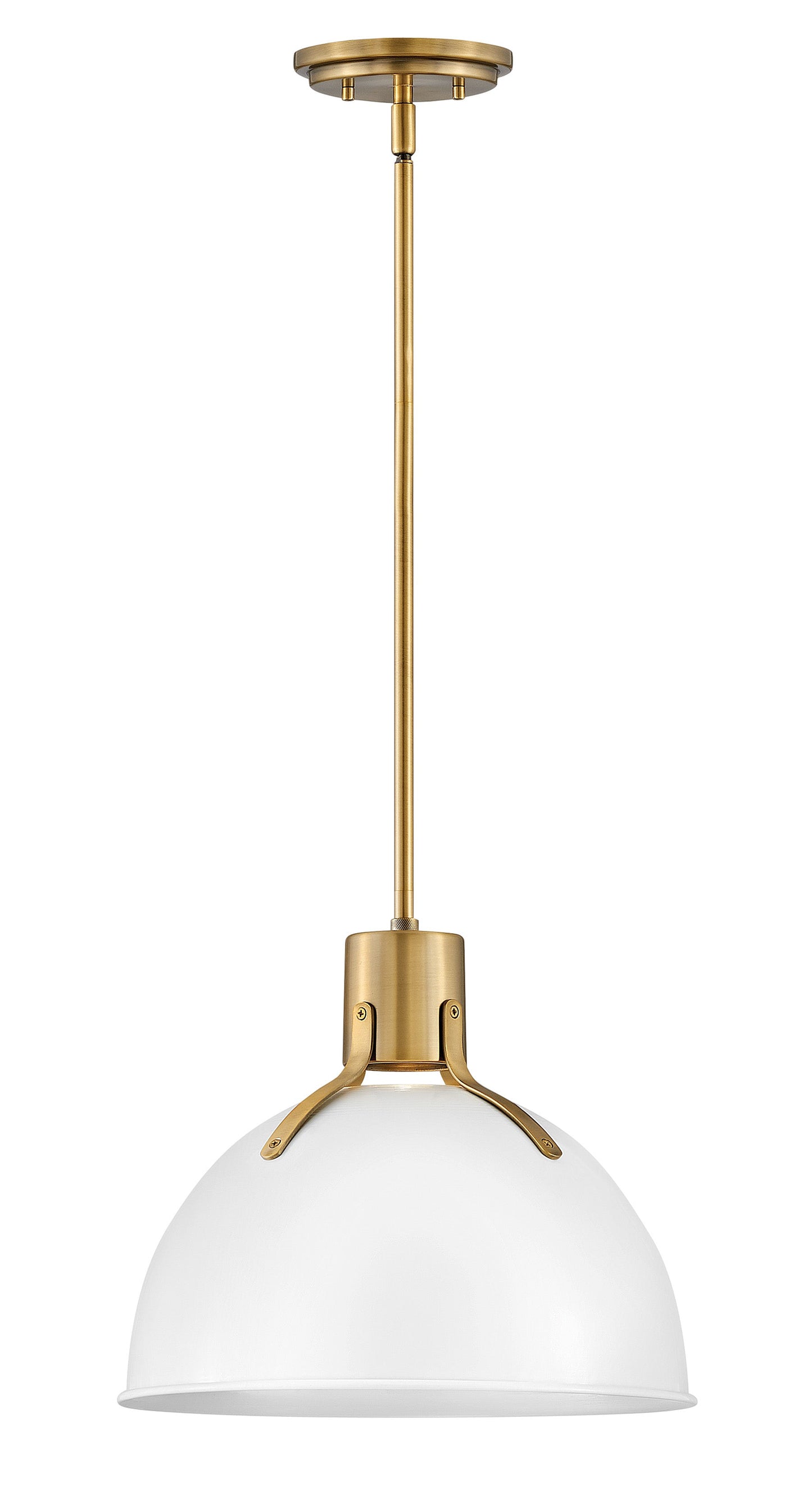 Argo Medium Pendant In White Finish