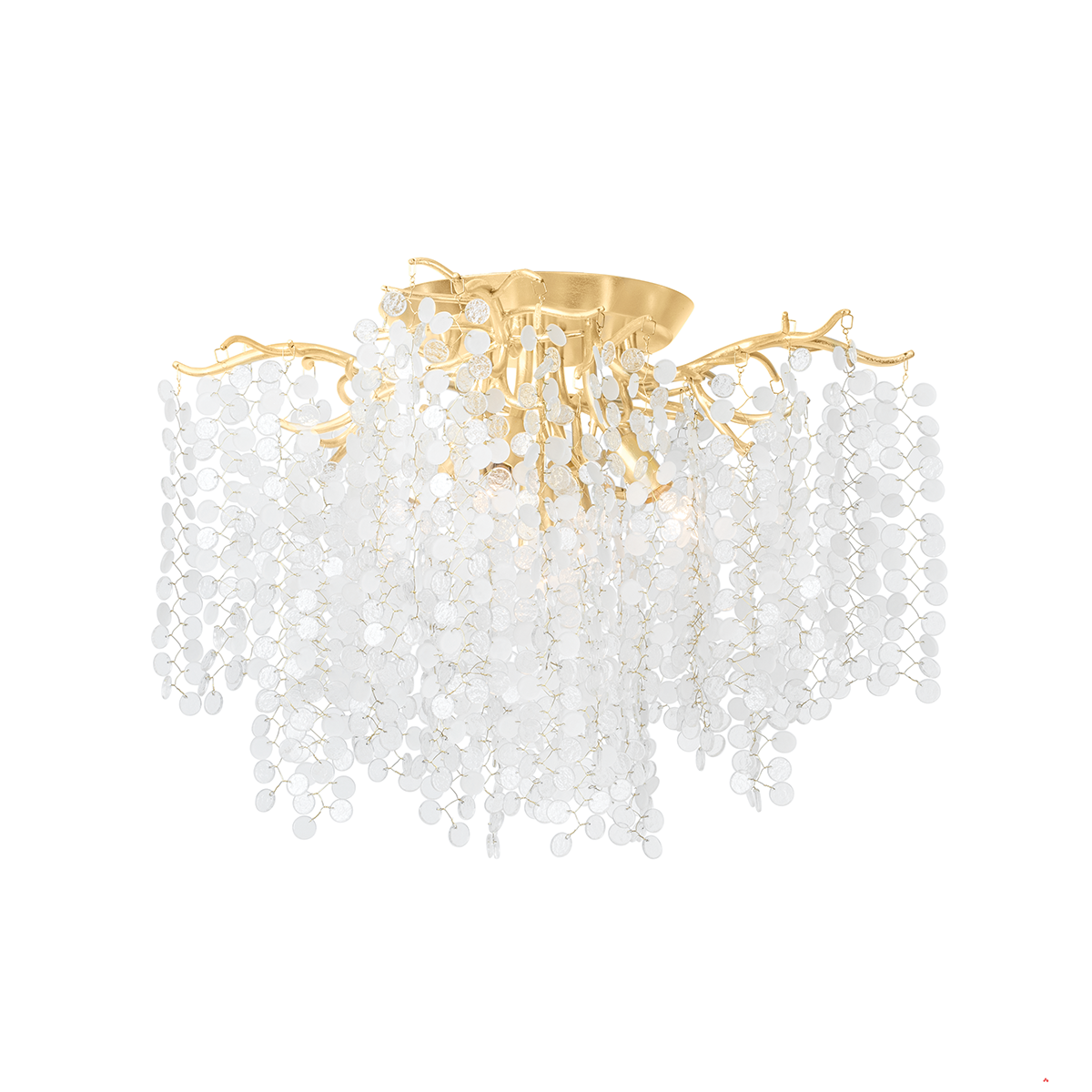 GENOA Semi Flush In Gold Leaf Finish