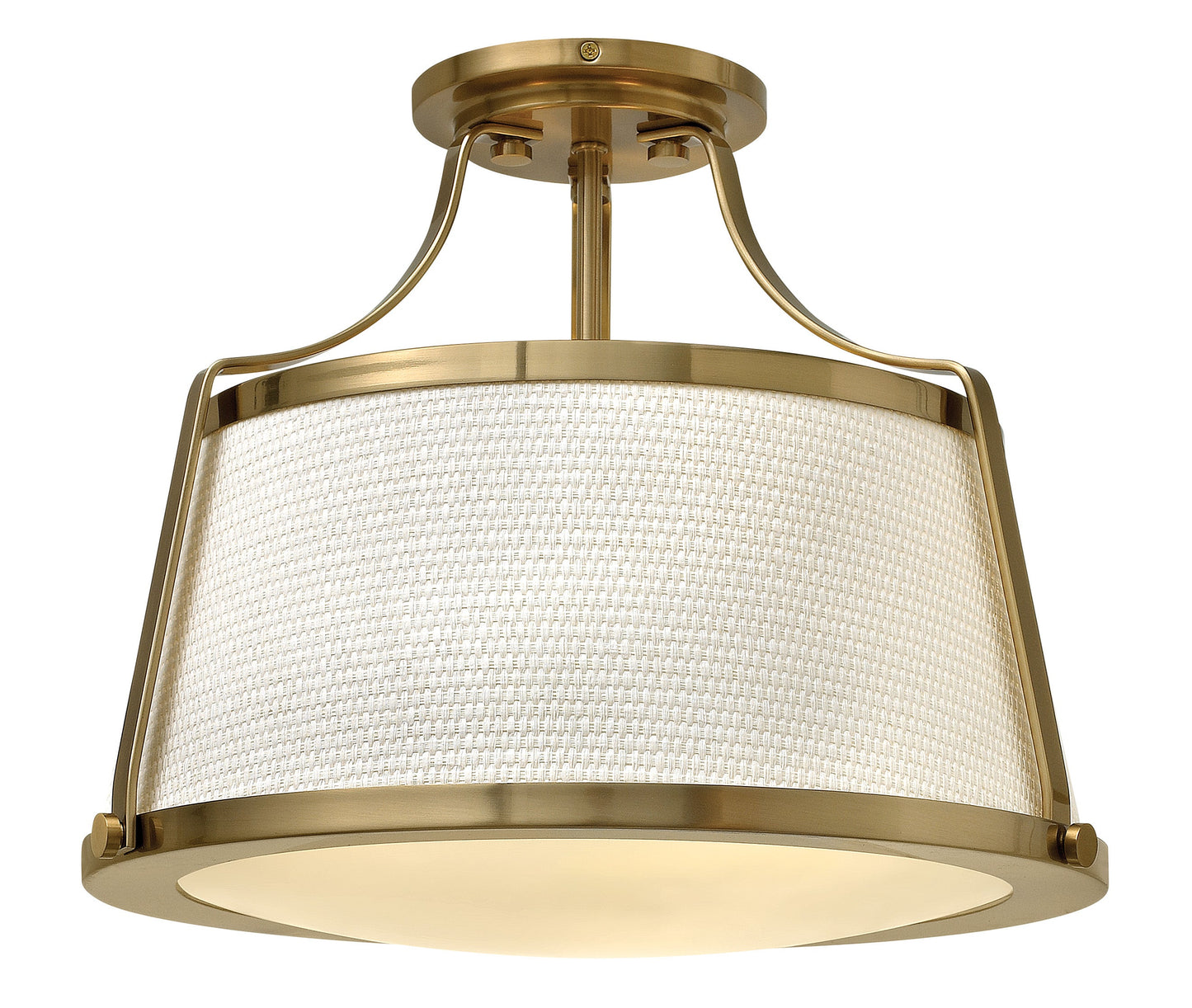 Charlotte Medium Semi-Flush Mount In Gold Finish