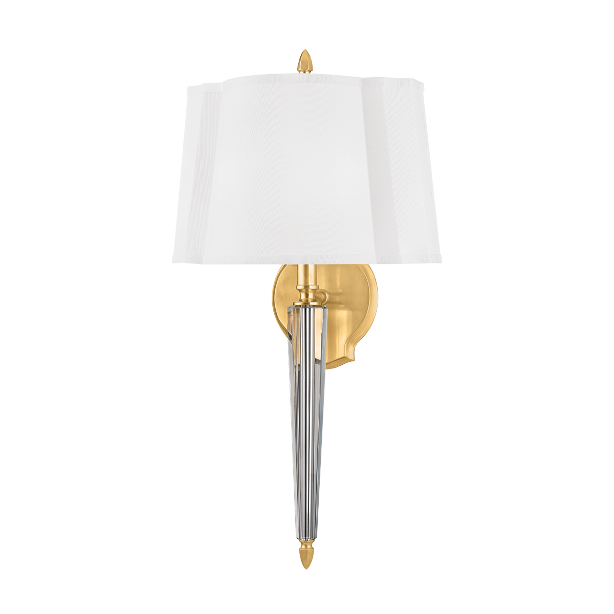 Oyster Bay Wall Sconce with Aged Brass Finish