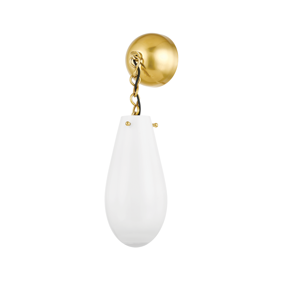 CLARKSTOWN Wall Sconce with Aged Brass Finish