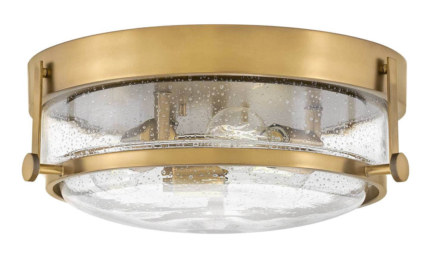 Harper Medium Flush Mount In Light Brass Finish