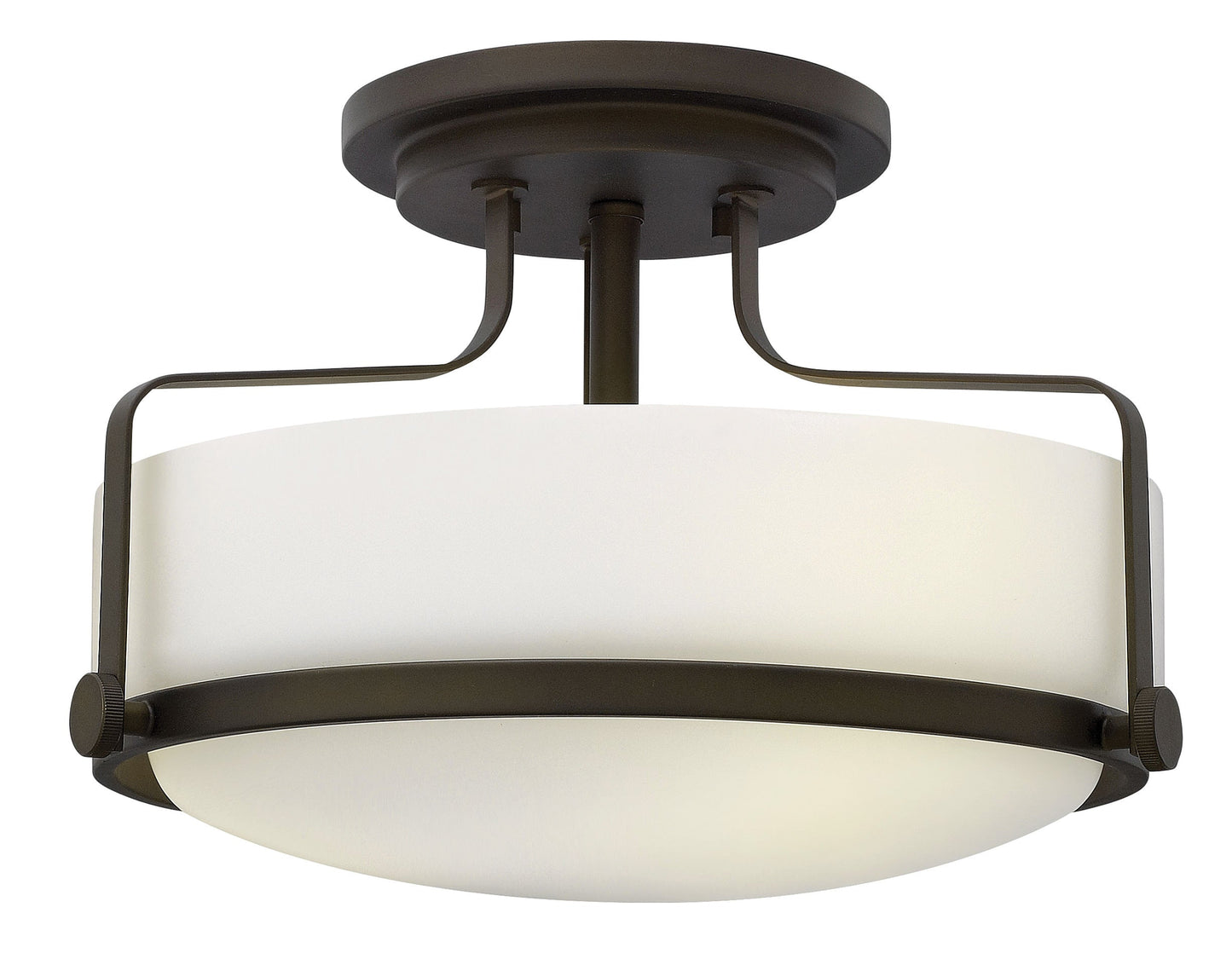 Harper Medium Semi-Flush Mount In Light Bronze Finish