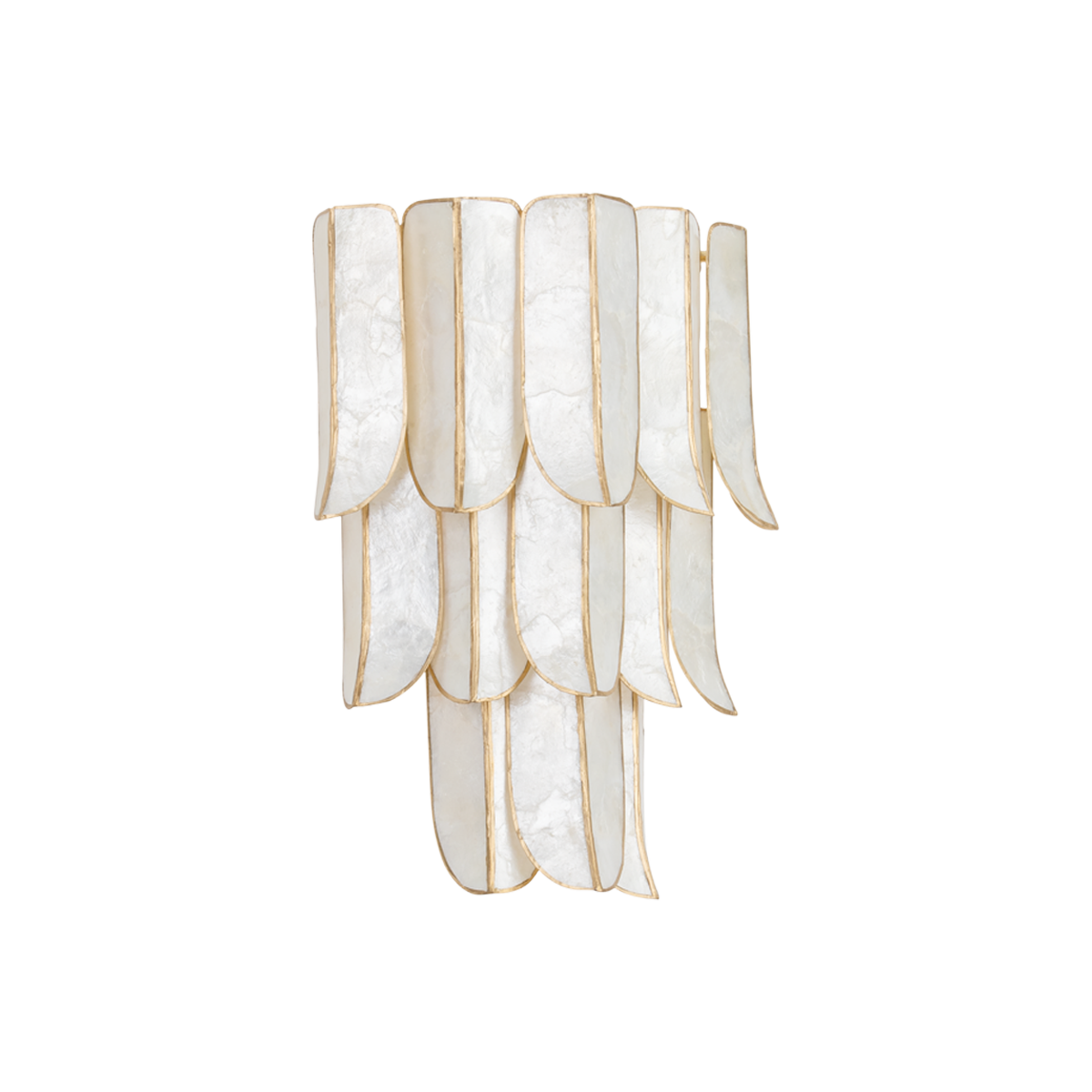 CARTAGENA Wall Sconce In Vintage Gold Leaf Finish