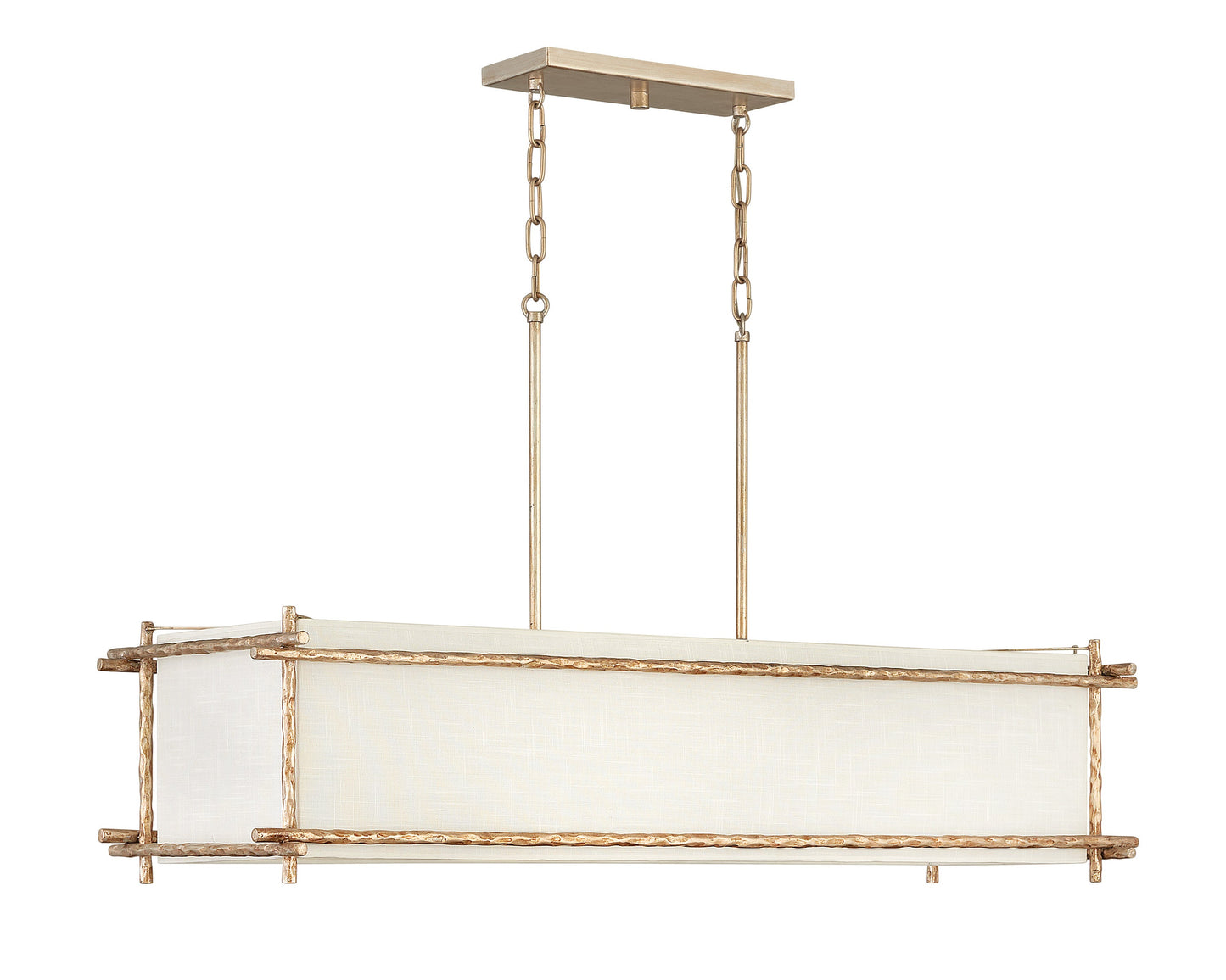 Tress Medium Six Light Linear In Gold Finish