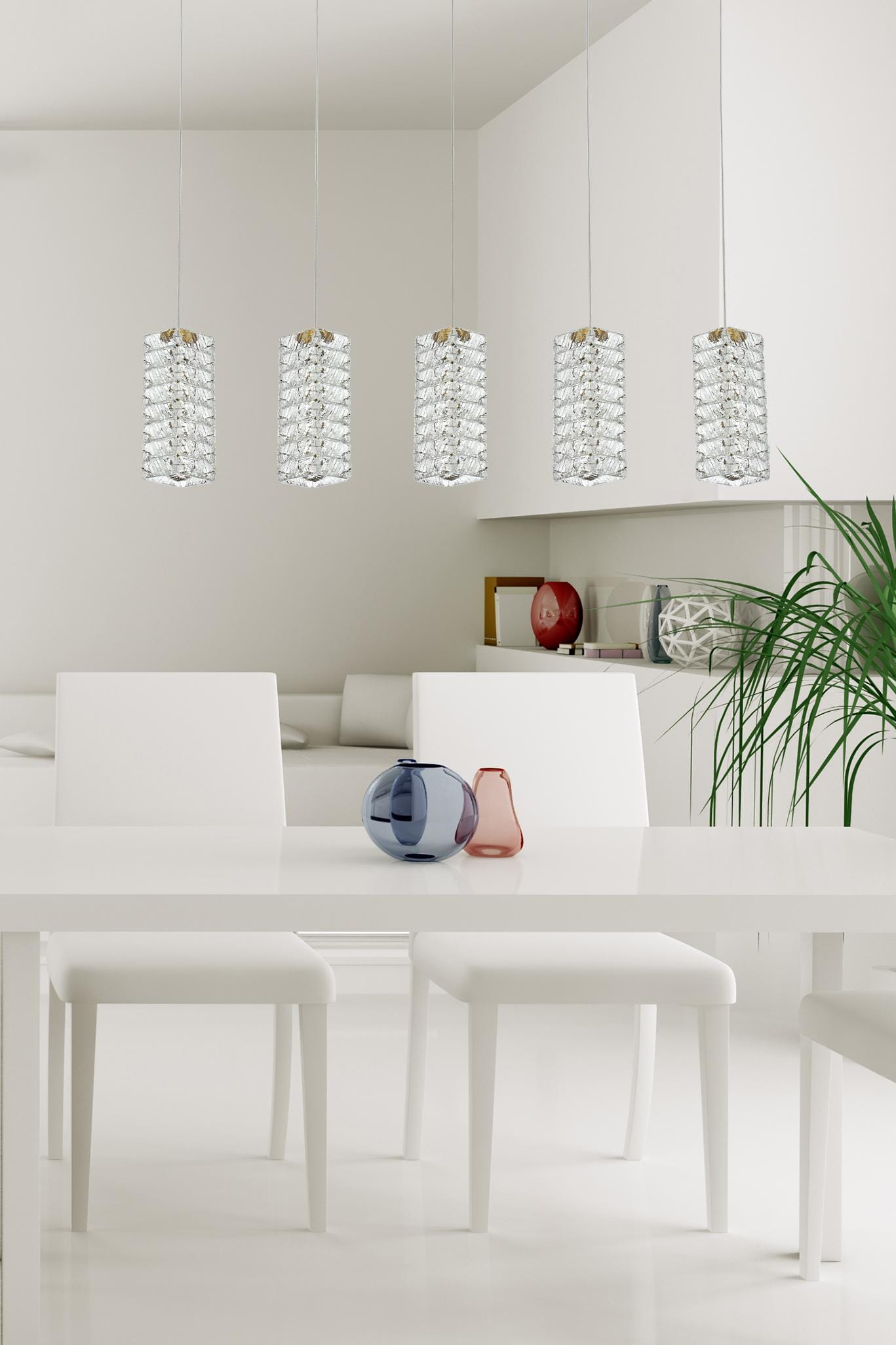 Aston 40 inch LED Pendant in Satin Gold