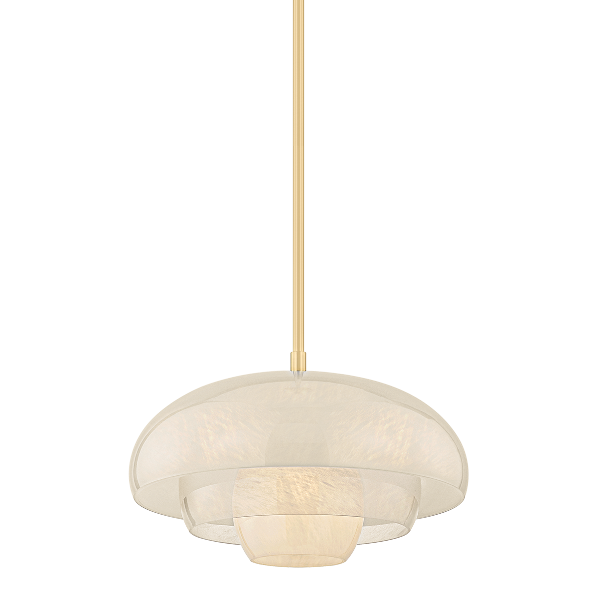 AUBURNDALE Pendant with AGED BRASS Finish
