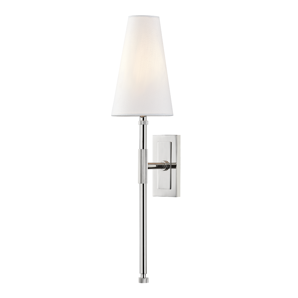 Bowery Wall Sconce with Polished Nickel Finish