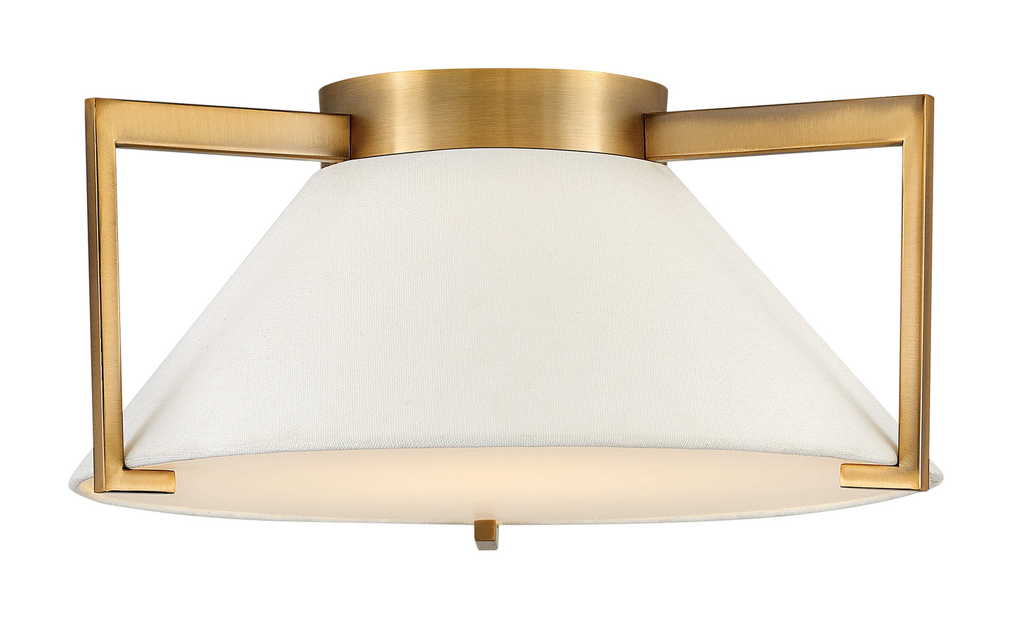 Calla Medium Flush Mount In Light Brass Finish