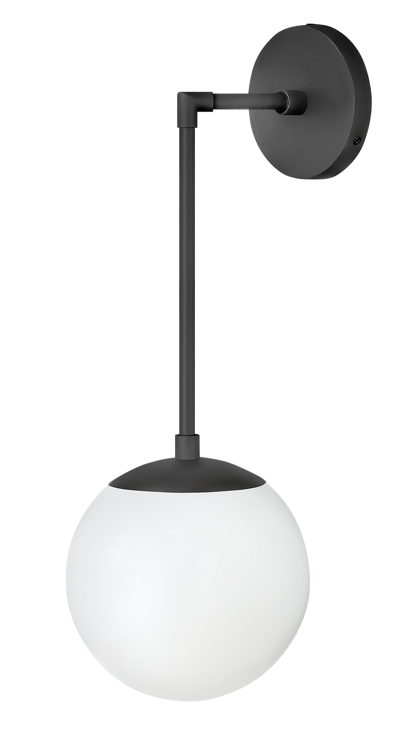 Warby Large Single Light Sconce In Black Finish