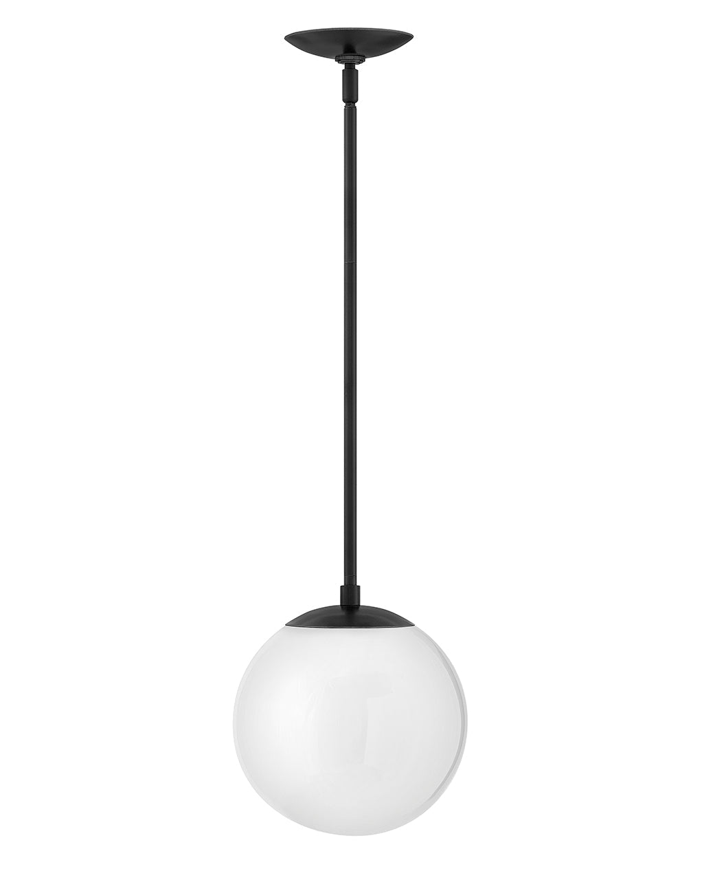 Warby Small Pendant In Black Finish