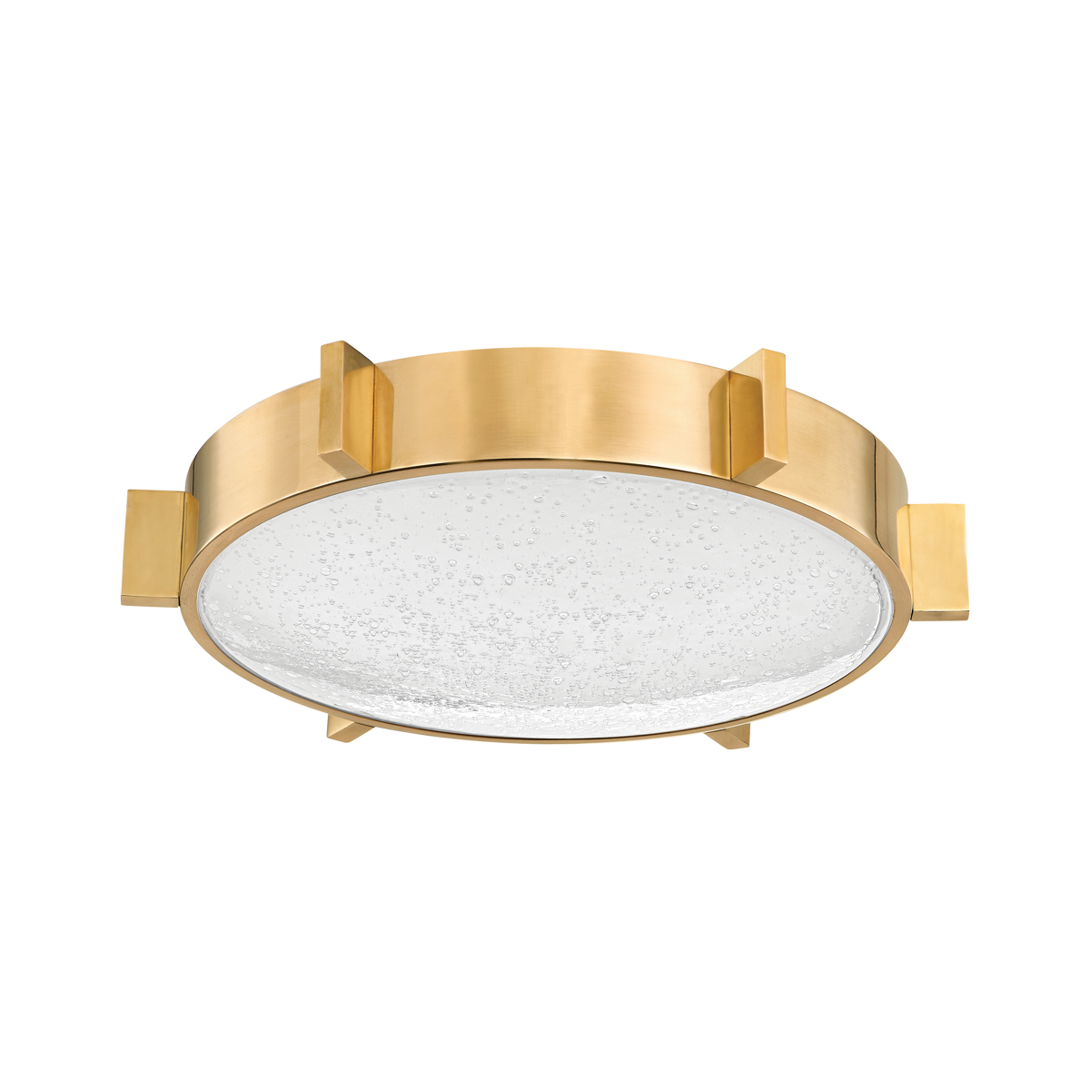 ANSONIA Flush Mount In Vintage Brass Finish
