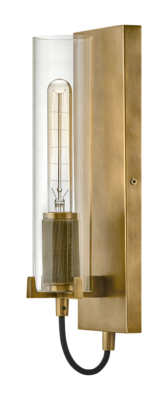 Ryden Medium Single Light Sconce In Light Brass Finish