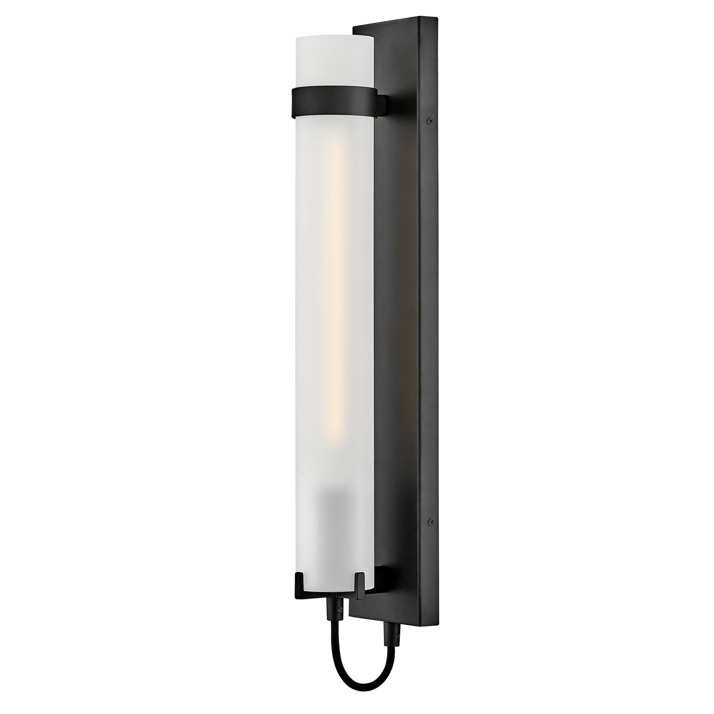 Ryden Large Tall Single Light Sconce In Black Finish